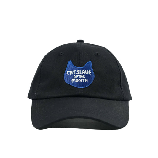 Cat Slave Of The Month Baseball Cap in Black