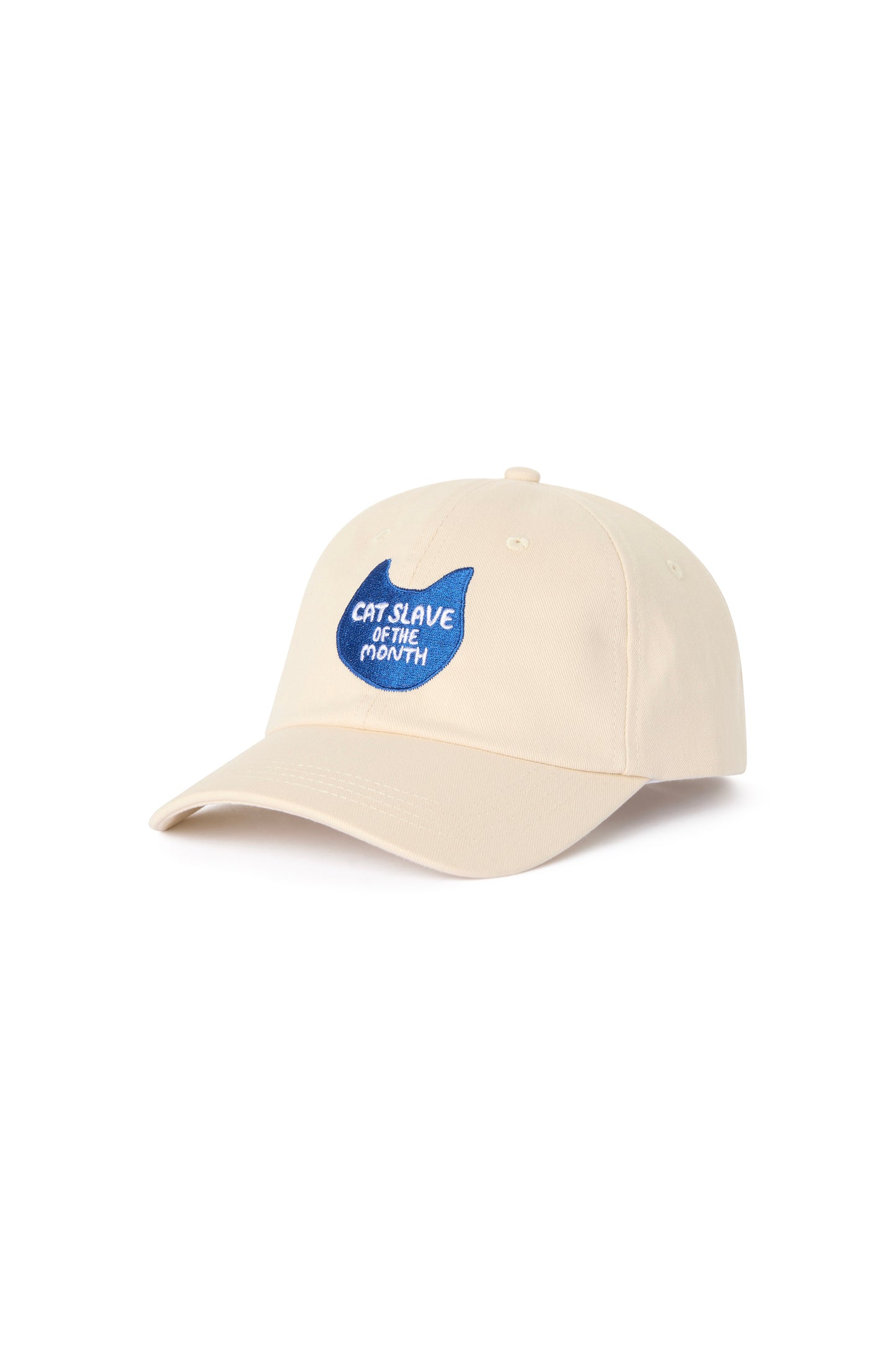 Cat Slave Of The Month Baseball Cap in Off-white