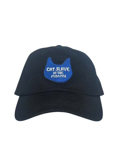 Cat Slave Of The Month Baseball Cap in Black