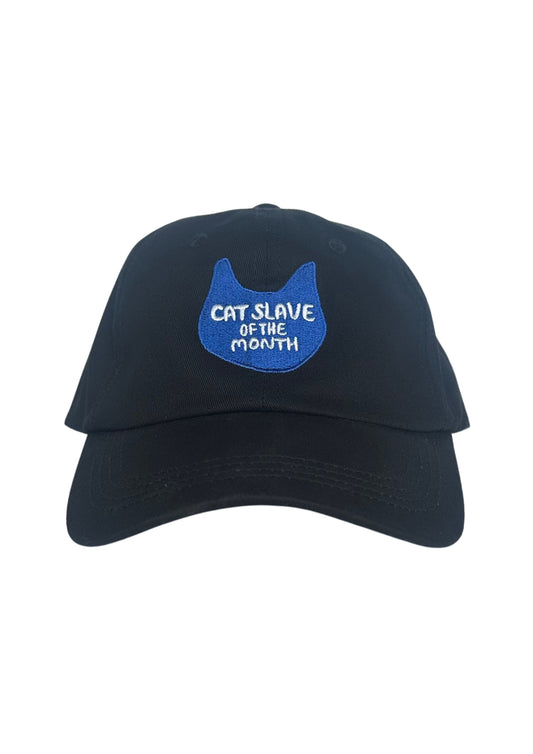 Cat Slave Of The Month Baseball Cap in Black